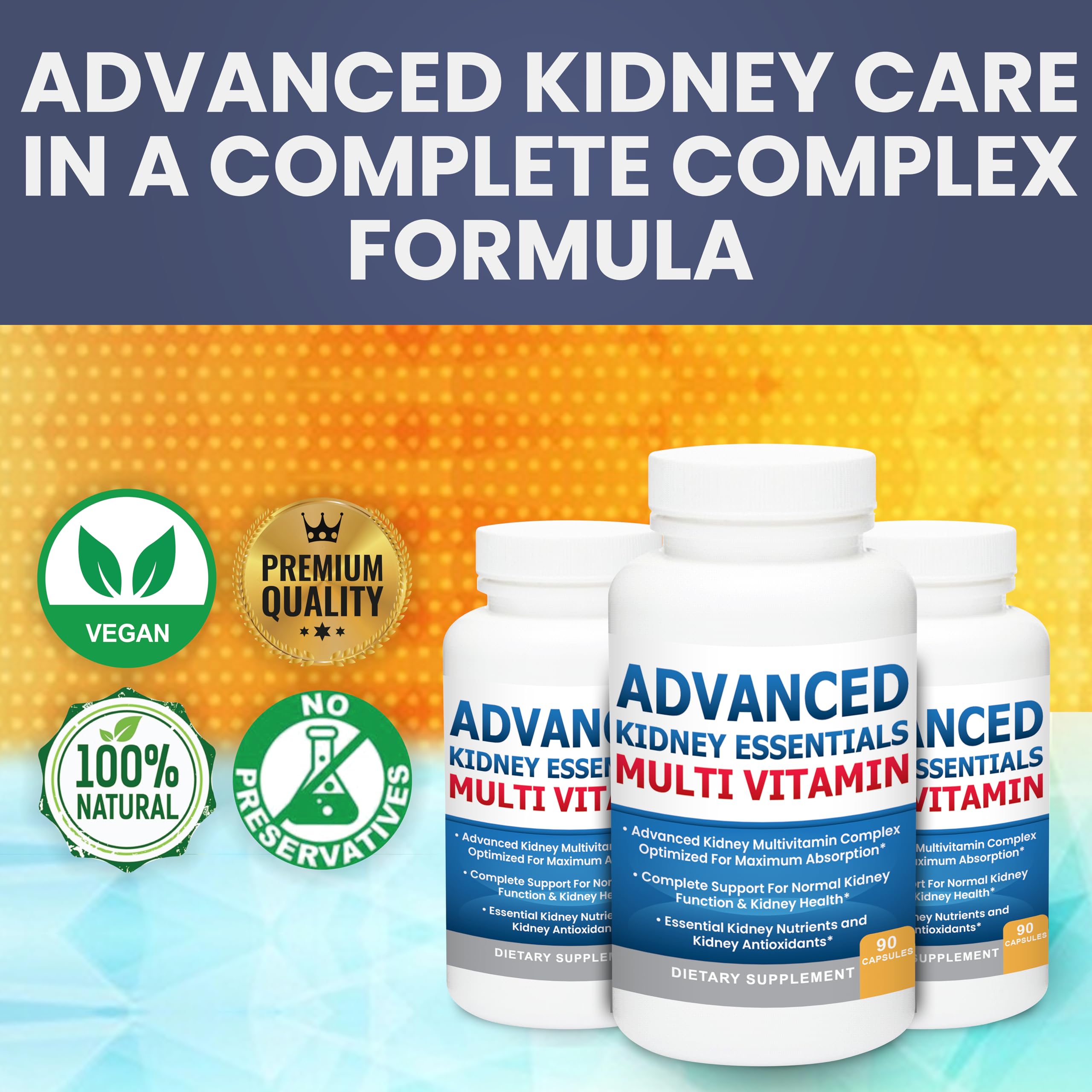 Kidney Restore Advanced Kidney Essentials, imagen de desintoxicacion suave, posible apoyo a la limpieza natural.