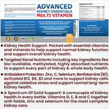 Kidney Restore Advanced Kidney Essentials, cápsula de dosis diaria, posible apoyo a la desintoxicación natural.