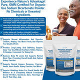 Kidney Restore bicarbonato para uso diario, soporte alcalino práctico.