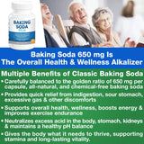 Cápsulas blancas de Kidney Restore 650 mg para apoyo alcalino diario.