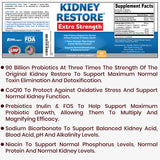 Kidney Restore botella mostrando detox renal para uso diario seguro