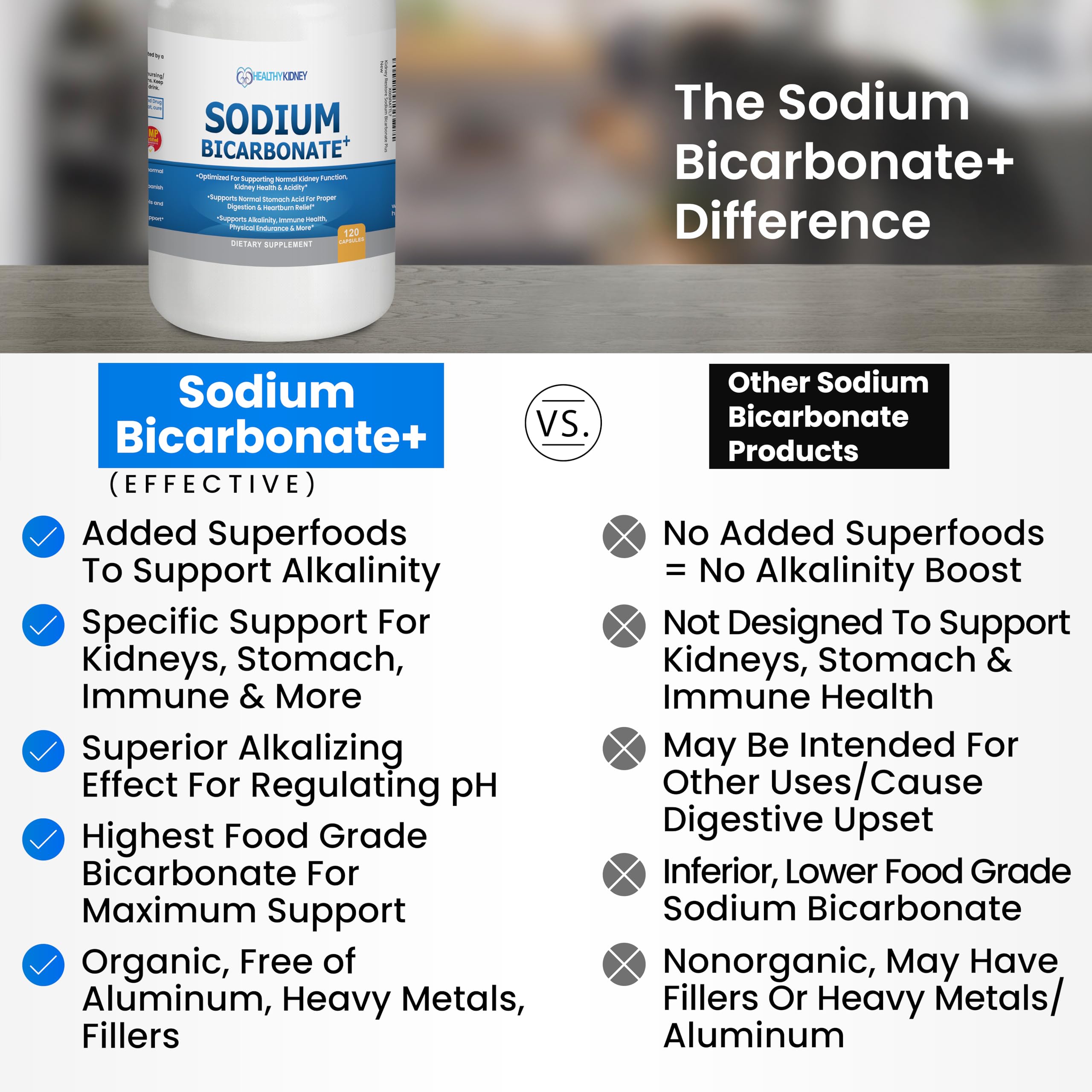 Kidney Restore: equilibrio de pH diario con mezcla alcalinizante.