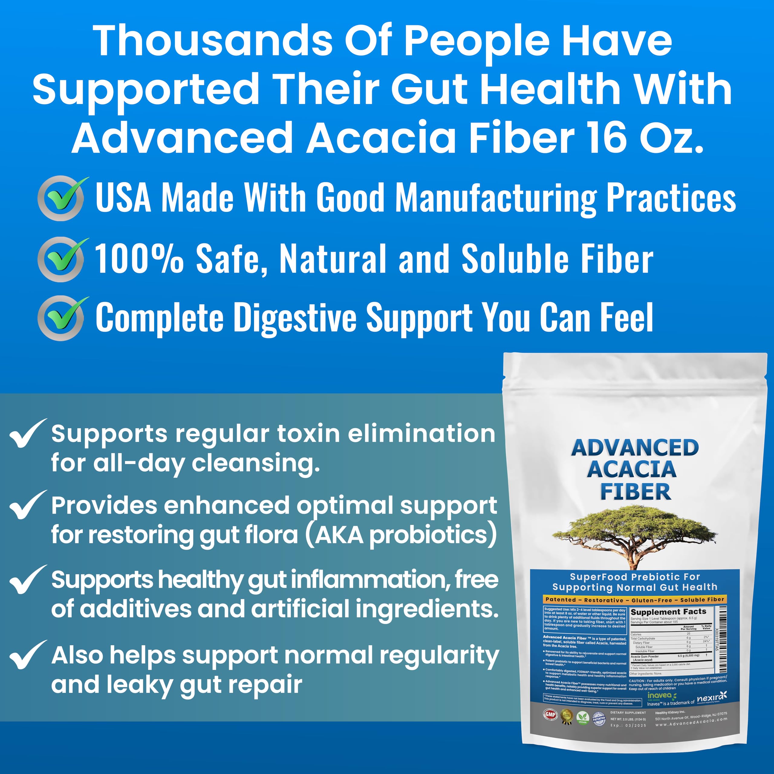Kidney Restore: fibra soluble sabor neutro, fácil de incorporar en bebidas.