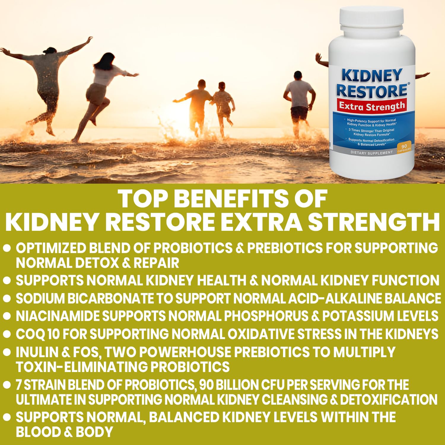 Kidney Restore inulina y FOS, apoyo a la microbiota renal