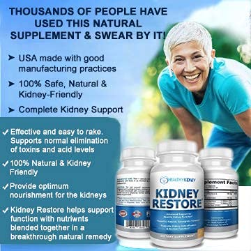 Kidney Restore con probióticos y FOS para apoyar salud intestinal y renal