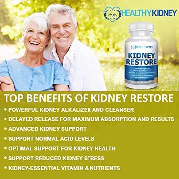 Kidney Restore: bicarbonato de sodio de liberación lenta para neutralizar ácidos renales