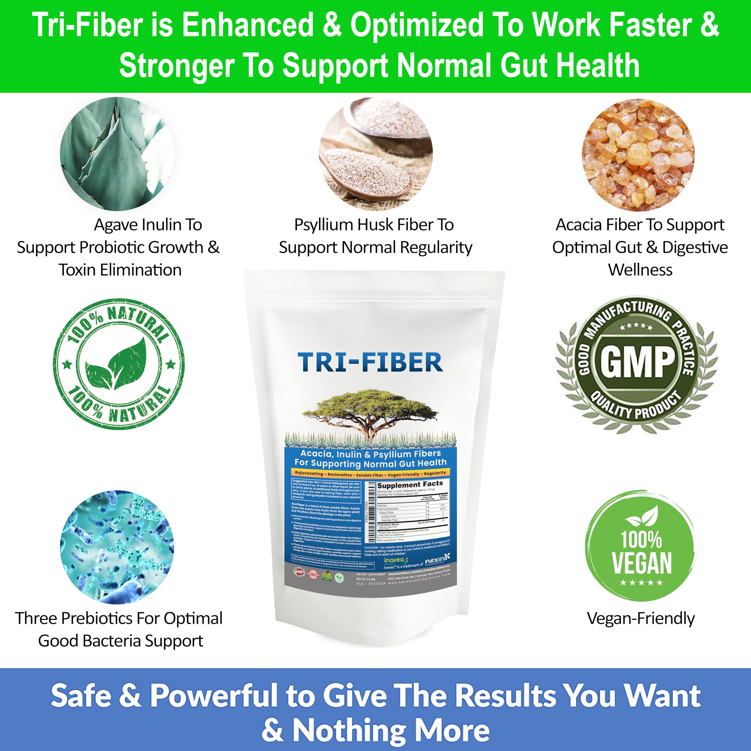 Envase cerrado de Tri-Fiber fácil almacenamiento y conservación