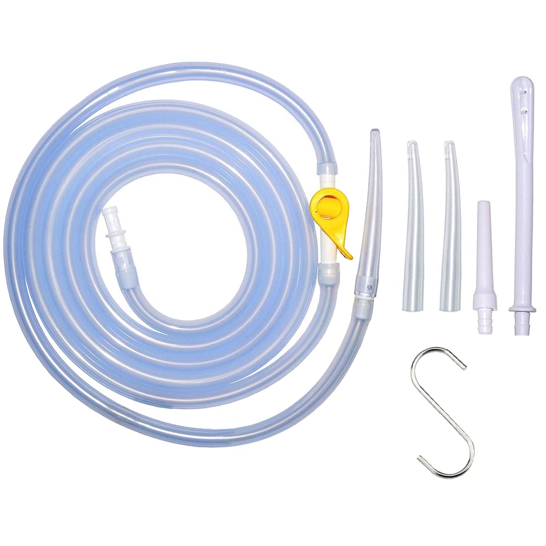 KIMANN manguera enema silicona 6,5 pies: uso cómodo y estable.