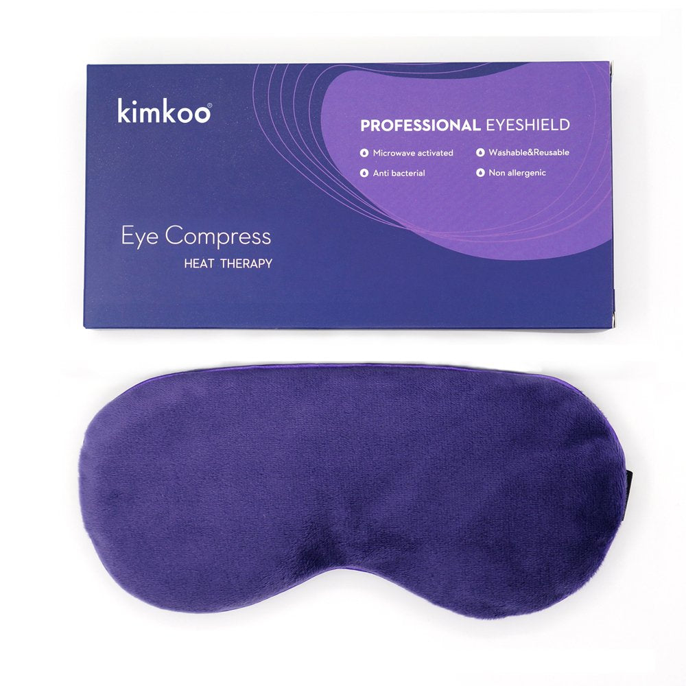 Kimkoo compresa ocular caliente con linaza, calor suave para relajación ocular en casa.