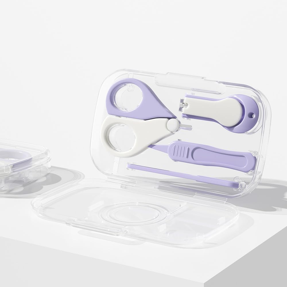 Kinderia estuche cuidado bebé morado para llevarlo en bolso o cochecito