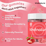 kindnature gominolas de vitamina b1 para uso diario, energía sostenida.