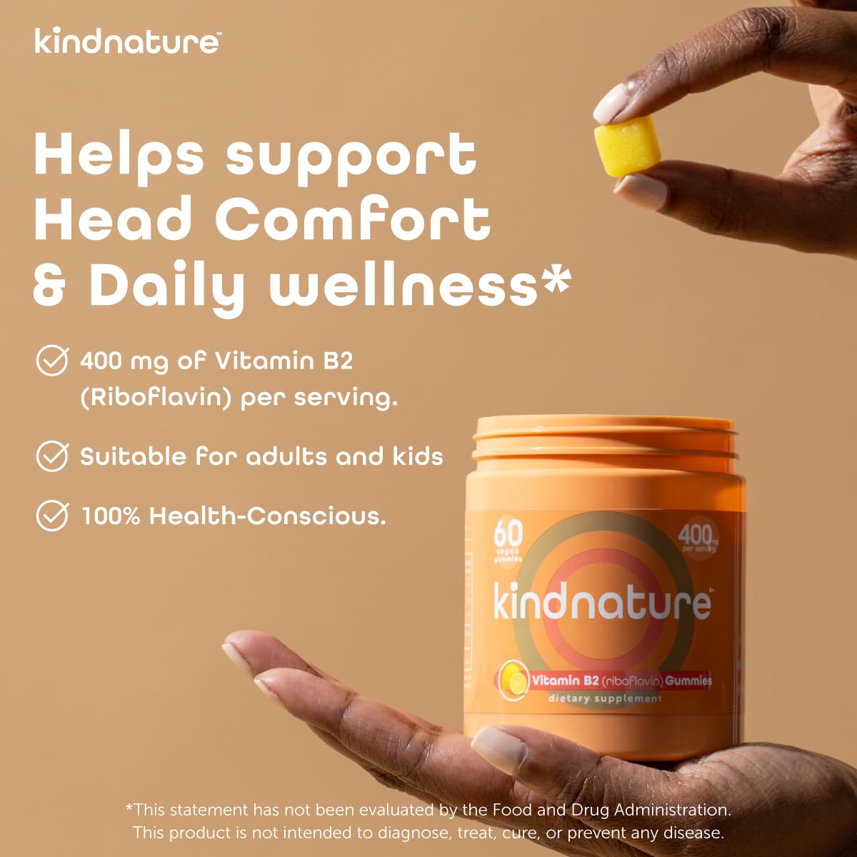 kindnature gominolas B2, envase 30 días, fácil toma diaria
