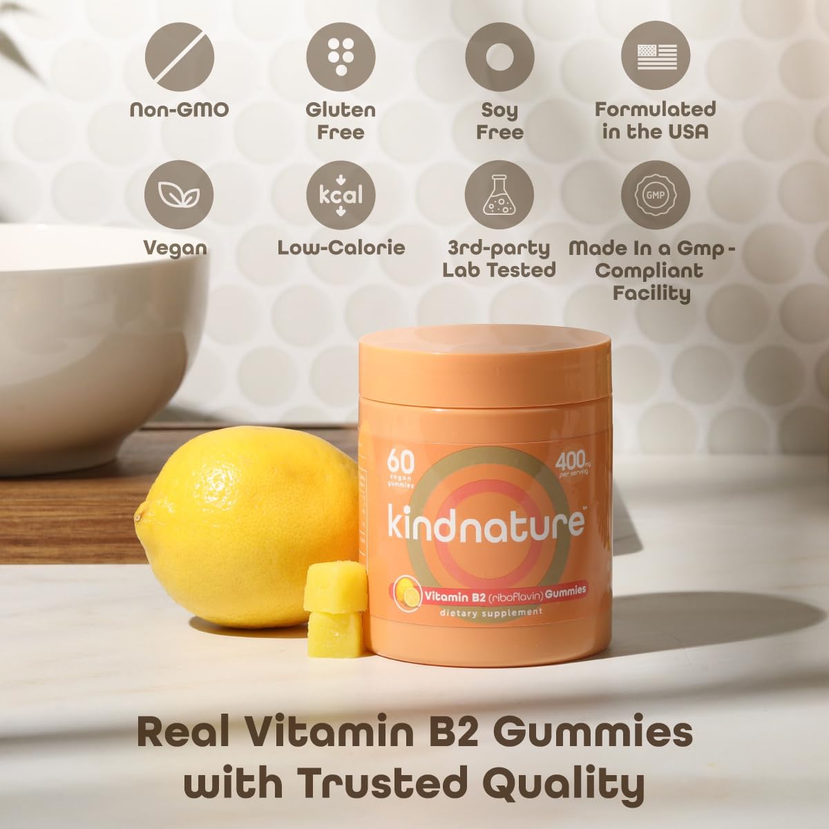 kindnature gominolas B2, etiqueta clara, uso diario práctico