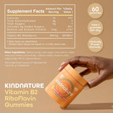 kindnature gominolas B2, dosis 400 mg por porción, fácil medir