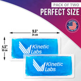 Bolsas hielo suave Kinetic Labs espalda, envuelven contorno y calman molestias.