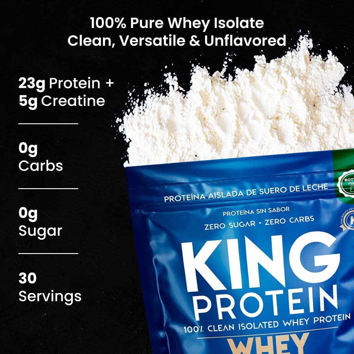 KING Protein Clean, medidor de proteína y creatina para entrenamientos