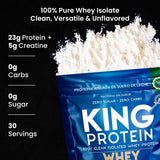 KING Protein Clean, medidor de proteína y creatina para entrenamientos