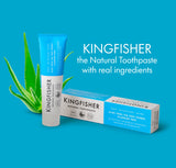 Kingfisher dentífrico libre de gluten y OGM, opción para la familia.