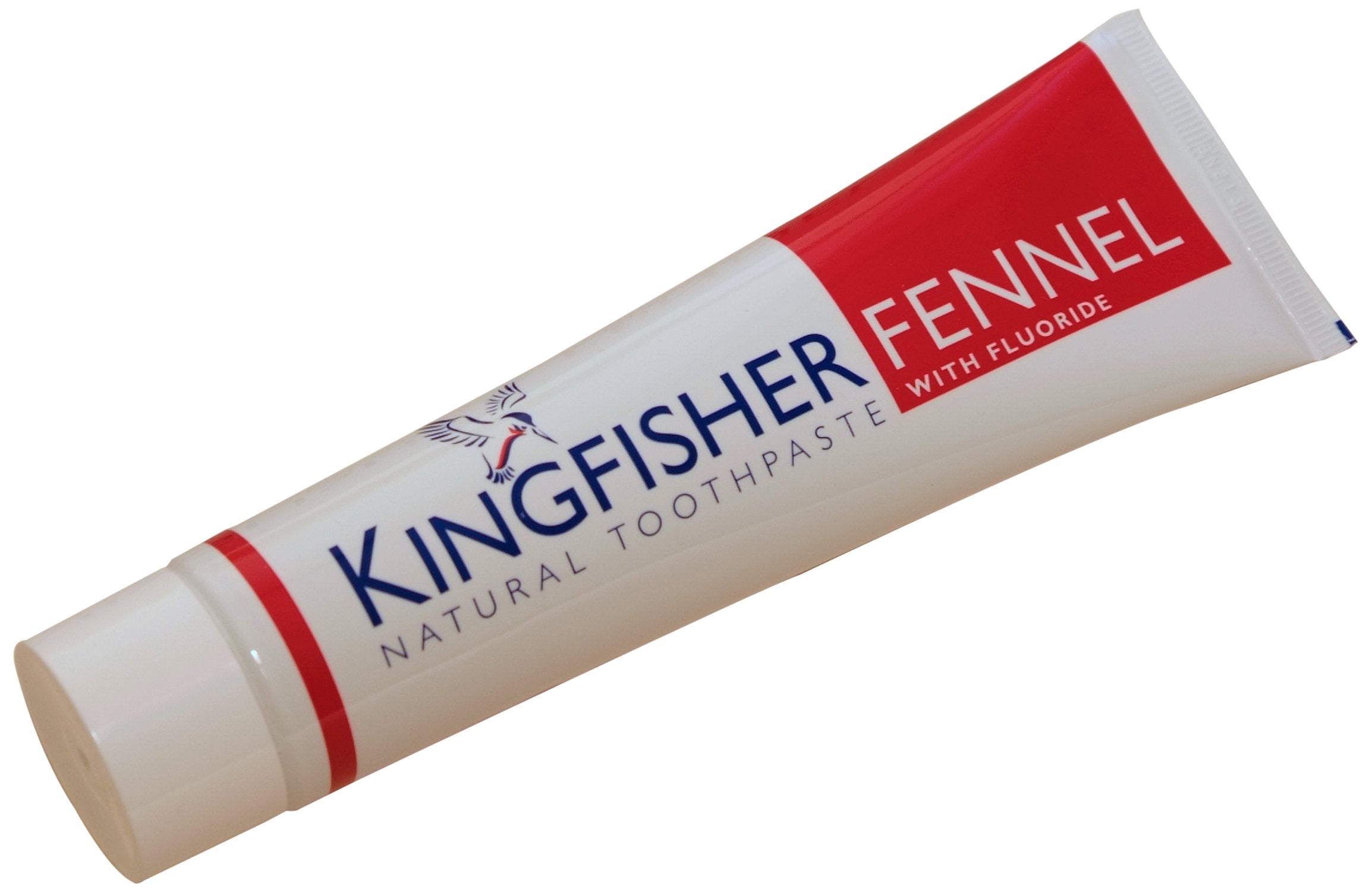 Kingfisher pasta dental de hinojo con fluor, sensación fresca sin menta para el cuidado diario