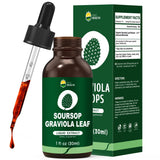 KingHealth Guanábana: botella de extracto de hoja para uso diario.