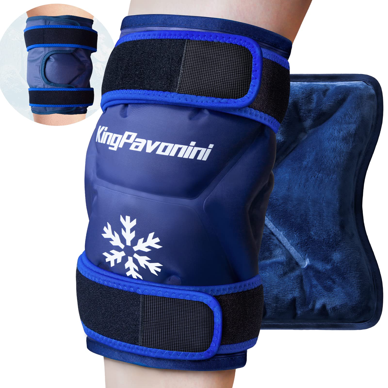 KingPavonini almohadilla gel rodilla XXL con cobertura total para mayor comodidad.