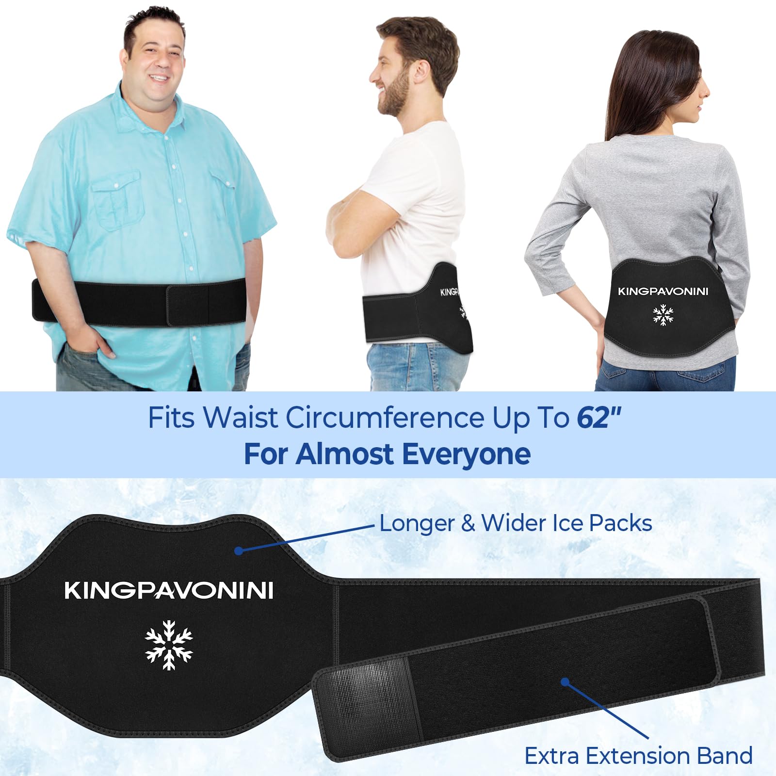 KingPavonini correa extensible para cintura mejora ajuste y manos libres.