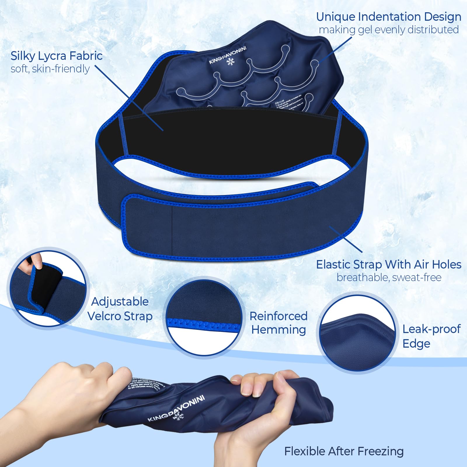 KingPavonini gel distribuido de forma regular para aplicación homogénea.