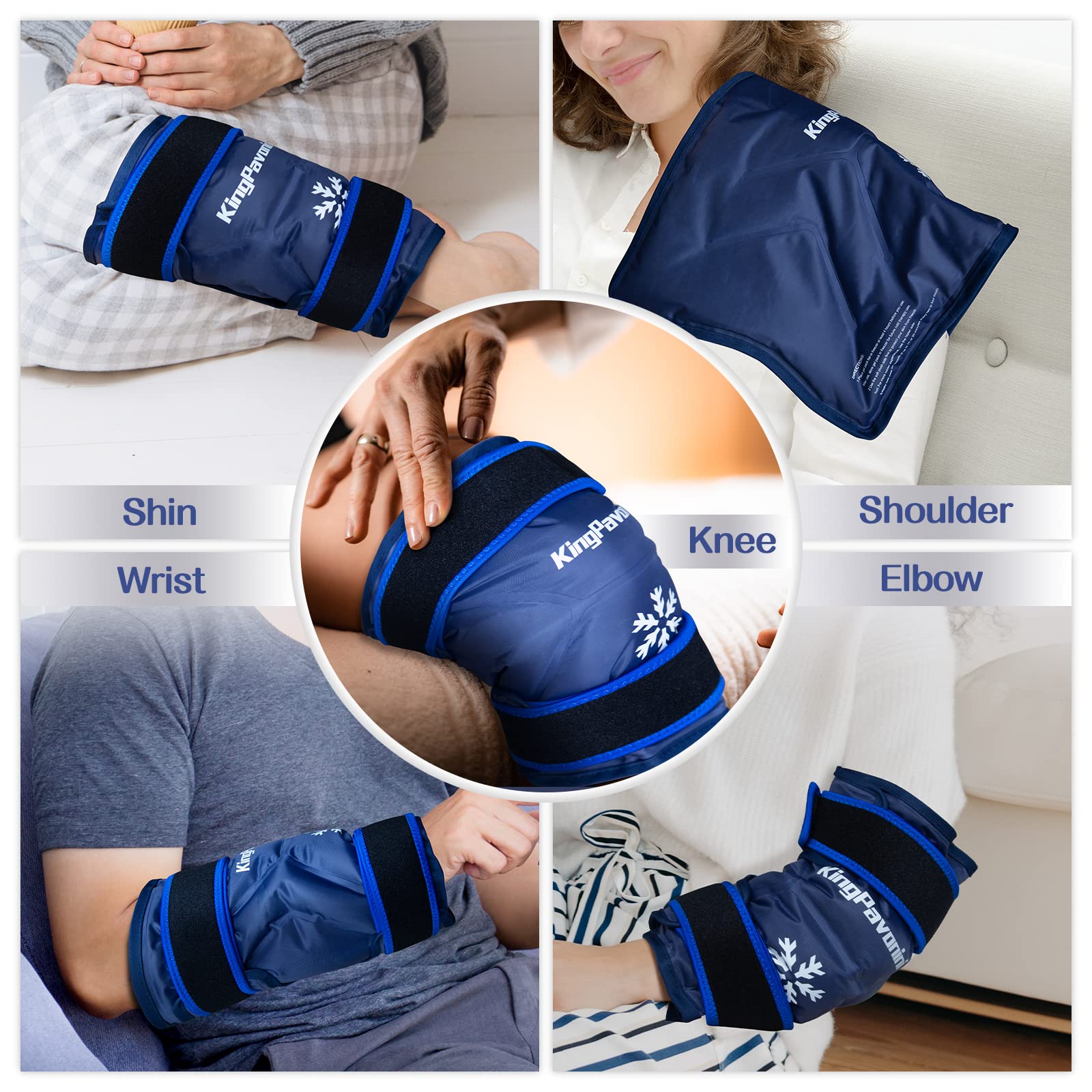 Uso versátil de KingPavonini para rodilla y otras áreas del cuerpo.