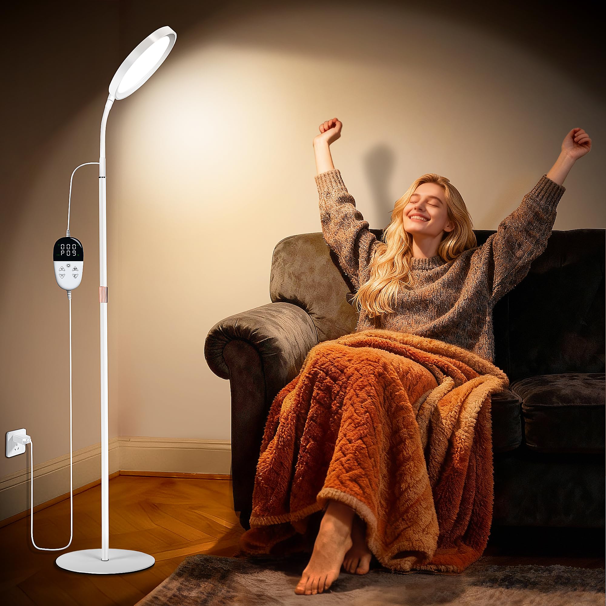 KingSom lámpara de terapia luz frontal para energizar tus mañanas