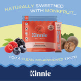 Kinnie ingredientes limpios, hecho en EE.UU., pensado para familias.