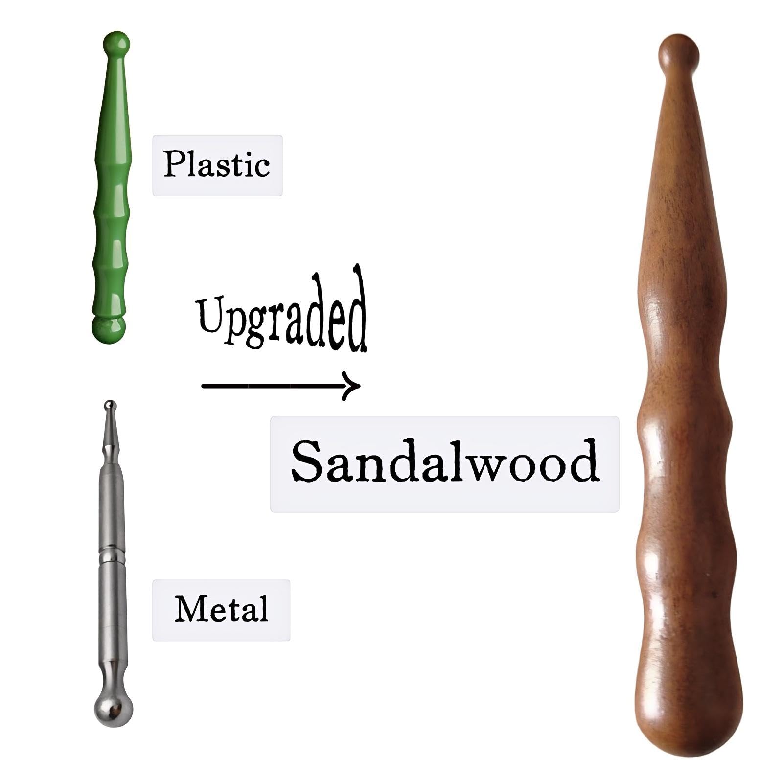 KINTEGOOD pen de acupresion sándalo con equilibrio de dedos para manos y pies