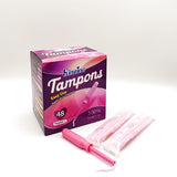 Tampones Kinzino sin fragancia para uso diario cómodo.