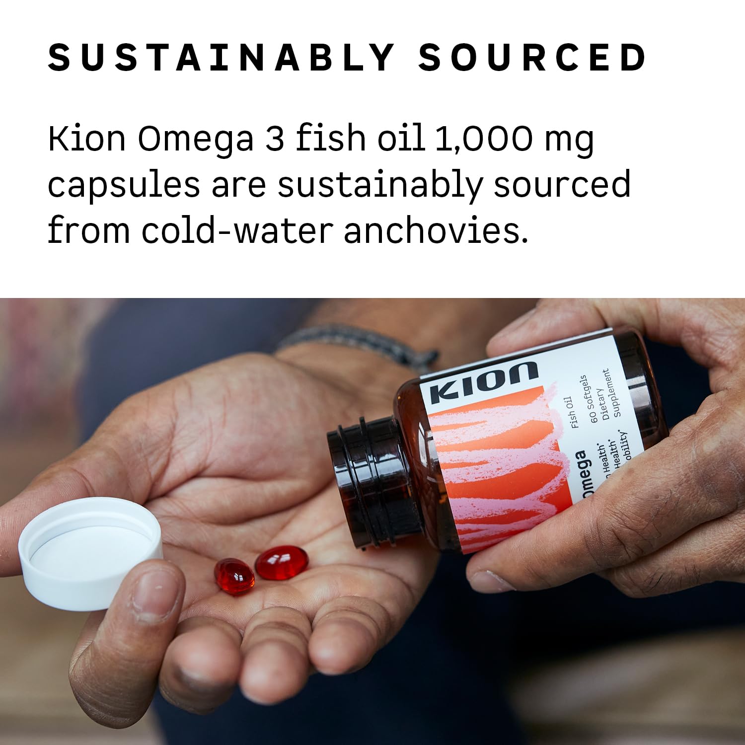 Kion Omega envase de 30 dosis para una rutina mensual.