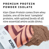 Kion Proteína Limpia batido vainilla, textura suave para después del entrenamiento