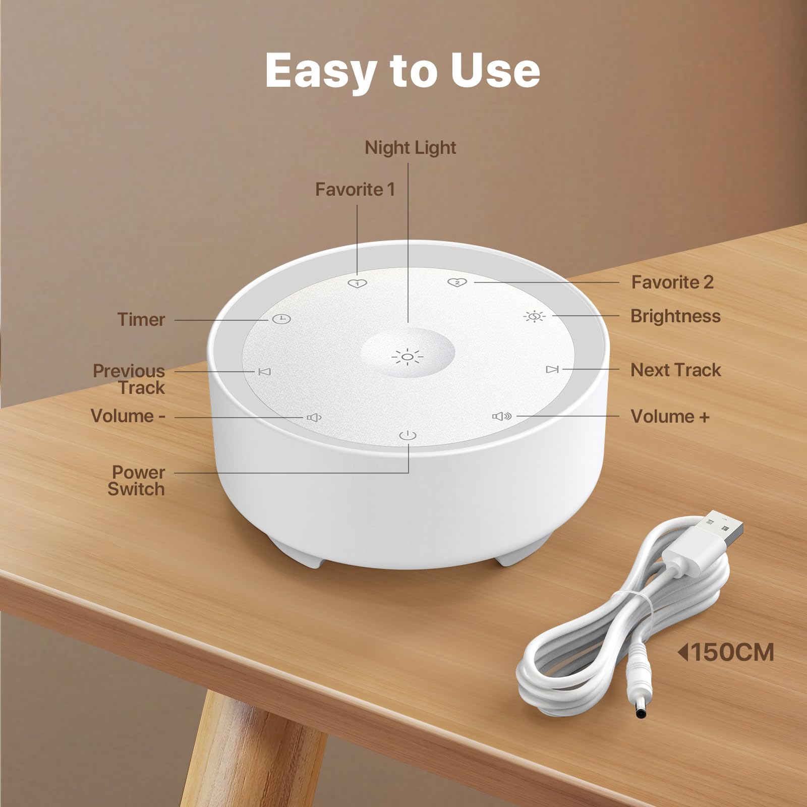Kipcush diseño compacto y portátil ideal para mesita, cuna o escritorio.