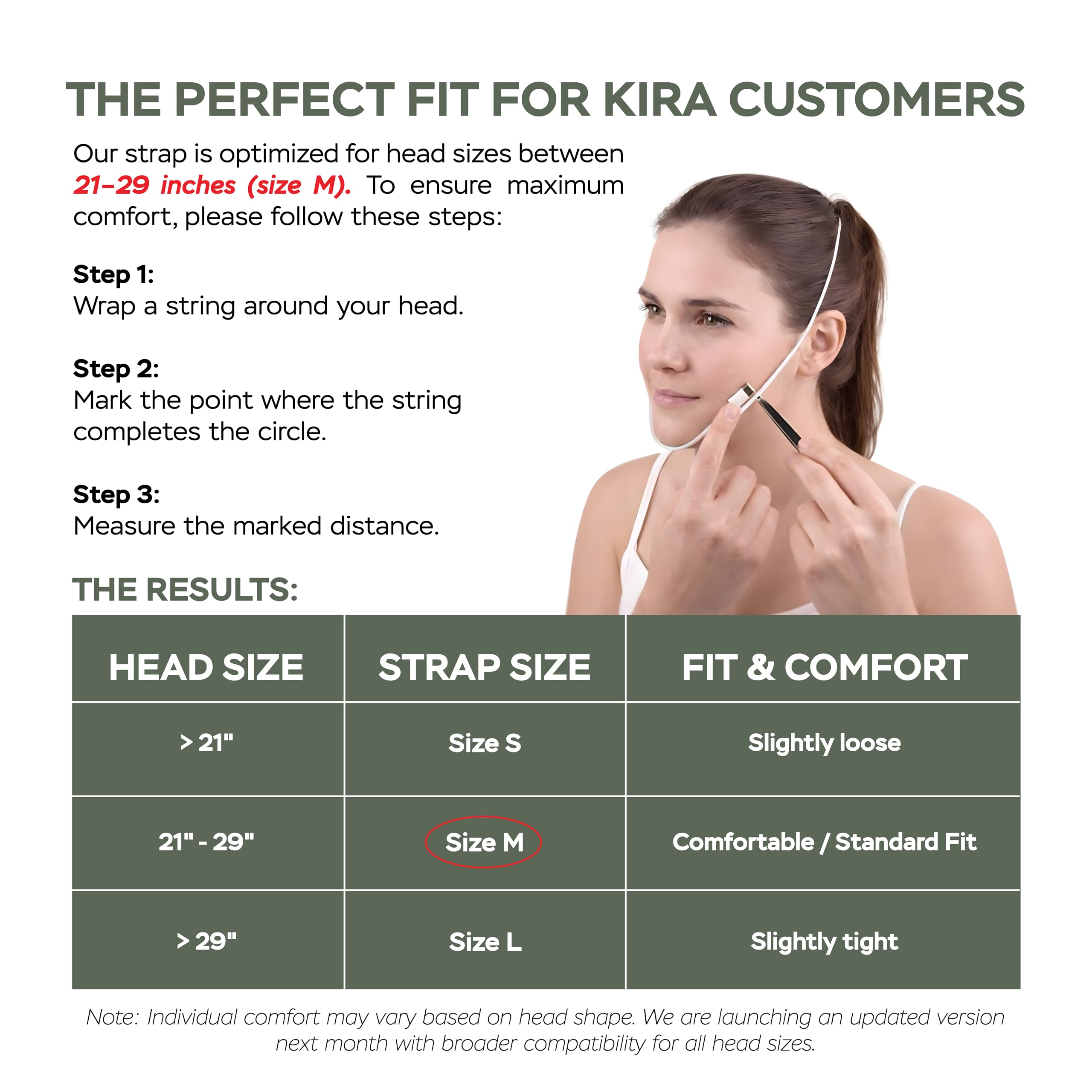 KIRA INTERNATIONAL correa barbilla CPAP para dormir facilita la boca cerrada.
