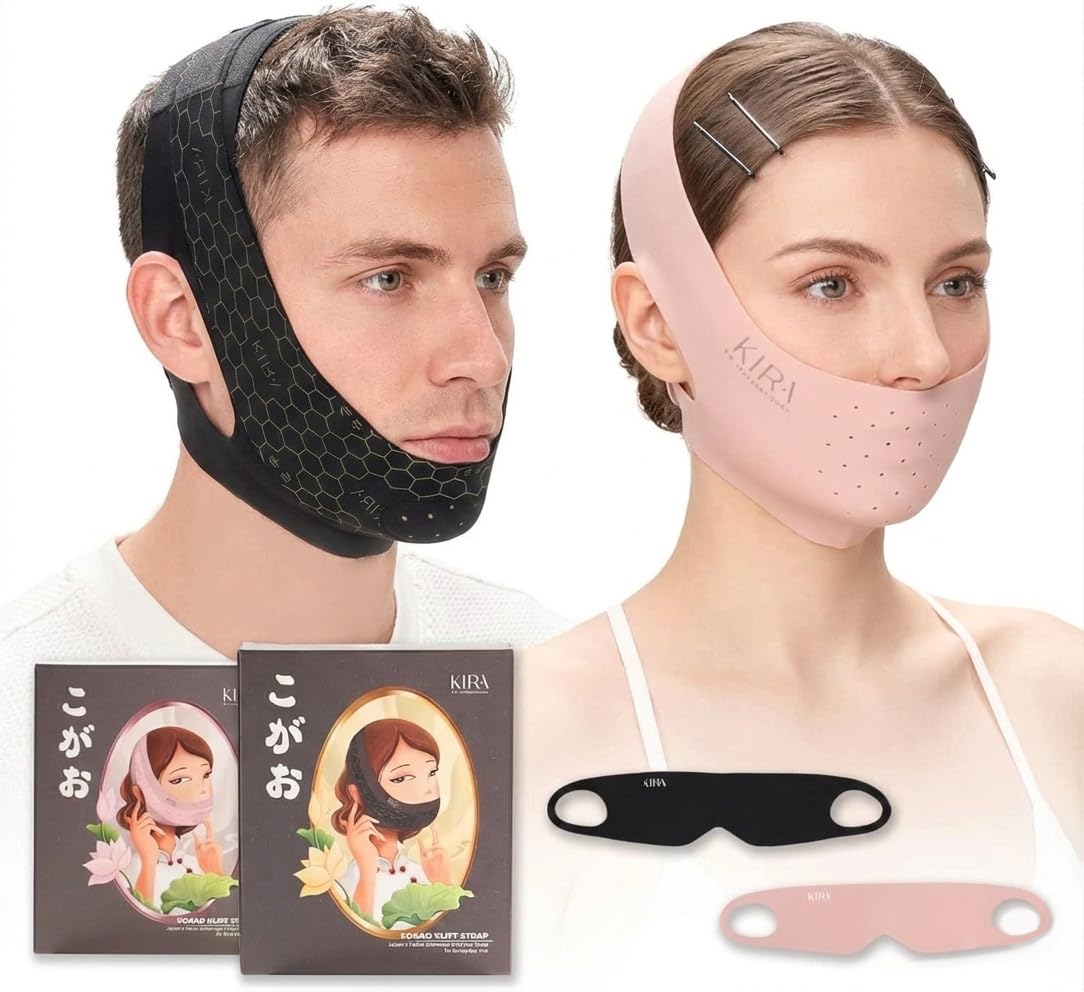 KIRA INTERNATIONAL correa barbilla premium para dormir ofrece soporte cómodo de la mandíbula.