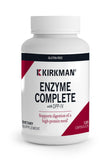 Kirkman Enzima Completa DPP-IV, botella frontal, apoya digestión de varios alimentos.