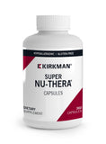 Kirkman Super Nu-Thera: botella con dosis para uso diario y nutrición básica.