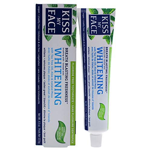 Kiss My Face gel dentifrico blanqueador, aliento fresco diario