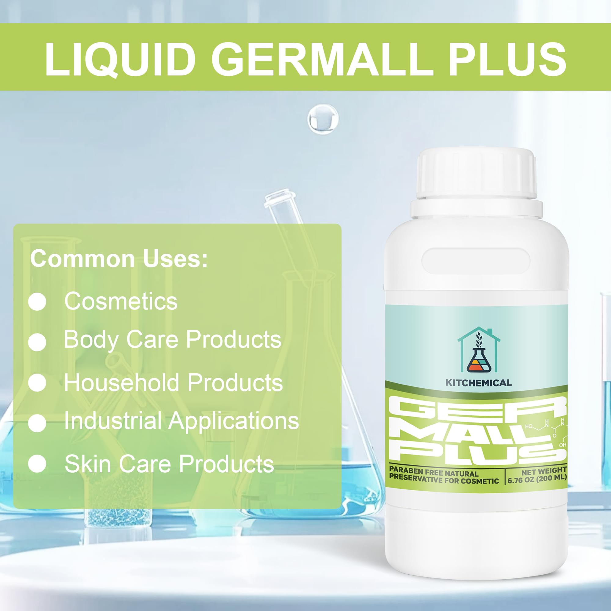 Gota de muestra de Germall Plus para ilustrar su capacidad de preservación.