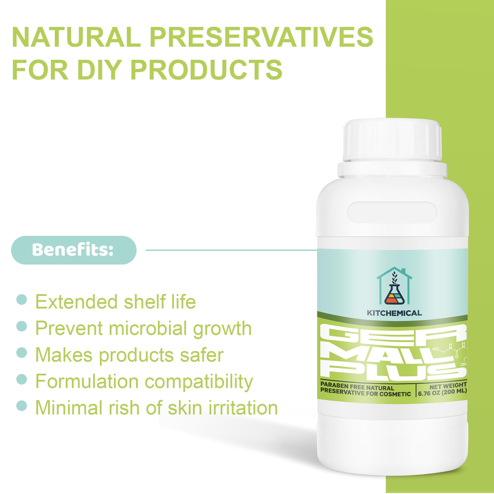 Pote de crema con Germall Plus, preservando consistencia y aroma.
