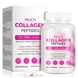 KITNOBLIS colágeno cápsulas, botella frontal, apoyo a piel suave y cabello saludable