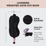 Kitsch mascarilla peso con ajuste seguro para uso nocturno sin presión.