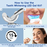 KIWIBIRD guía-tonos-dentales para medir progreso de blanqueamiento