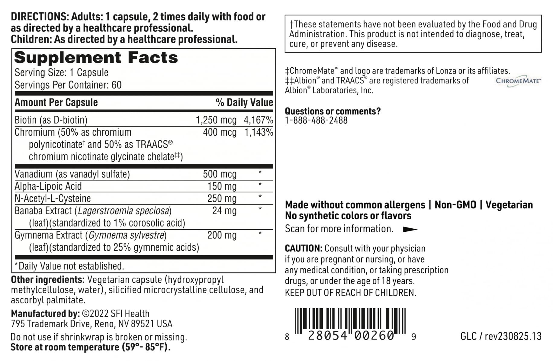Klaire Labs GlucoThera: Banaba y Gymnema, extractos botánicos naturales.