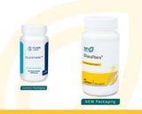 Klaire Labs GlucoThera: cápsulas trasera, información clara de ingredientes.