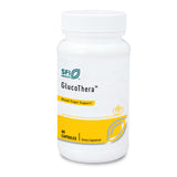 Klaire Labs GlucoThera: cápsulas frente, formato práctico para uso diario.