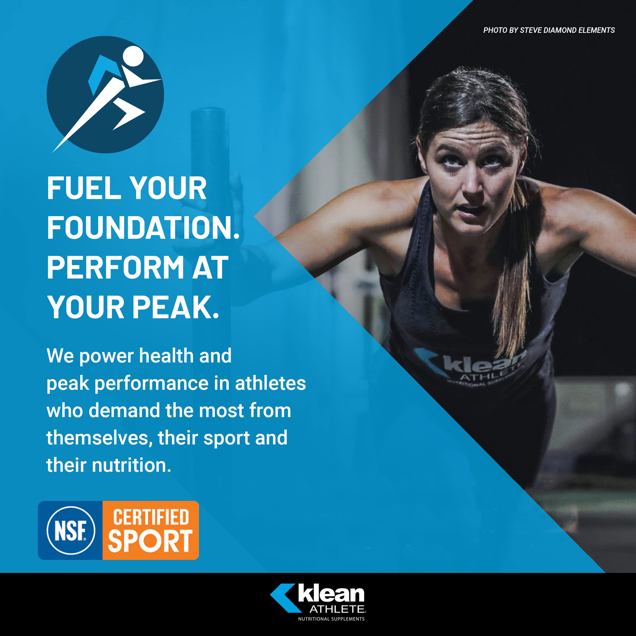Klean Athlete BCAA Peak ATP, vaso para servir, apoyo práctico tras el entrenamiento