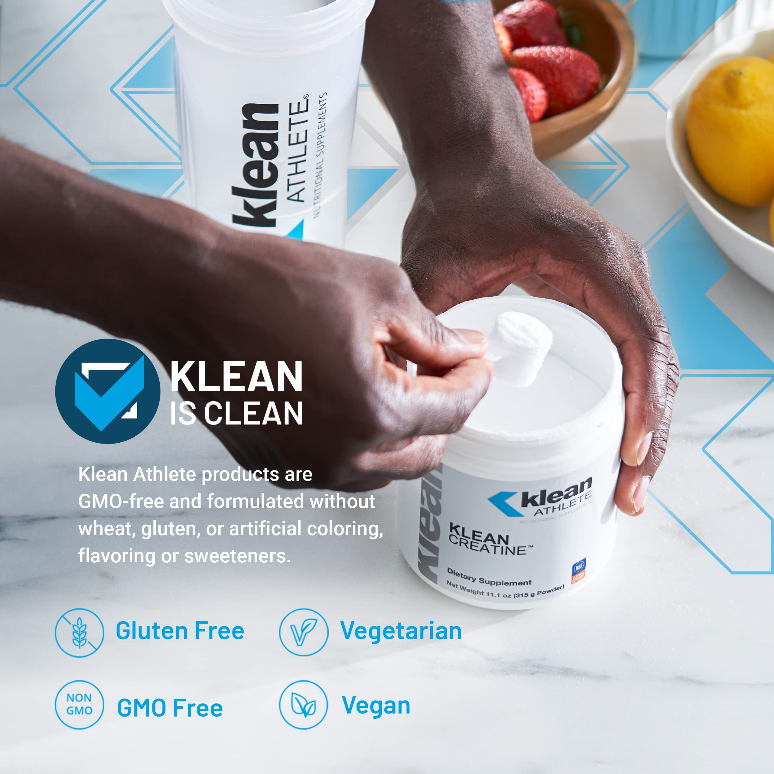 Klean Athlete Creatine: dosificador incluido para dosis consistentes